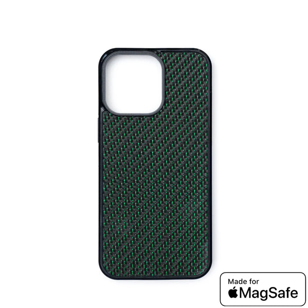 iPhone ClassicArmor™ Series Case - Green Carbon with MagSafe