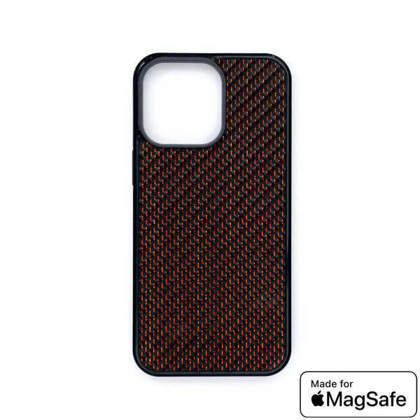 iPhone ClassicArmor™ Series Case - Red Carbon with MagSafe